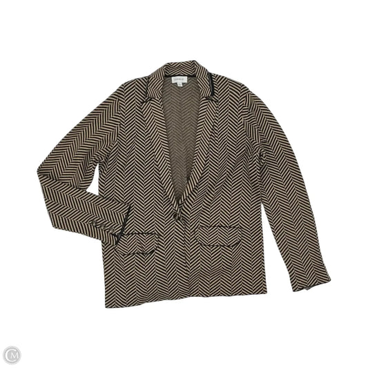 Blazer By Evereve In Blue & Tan, Size: L