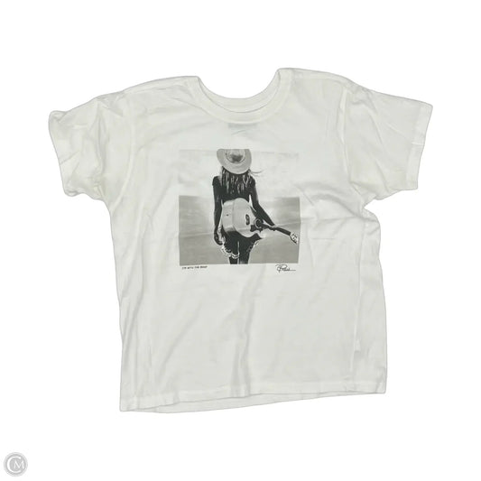 Top Short Sleeve By Clothes Mentor In White, Size: L