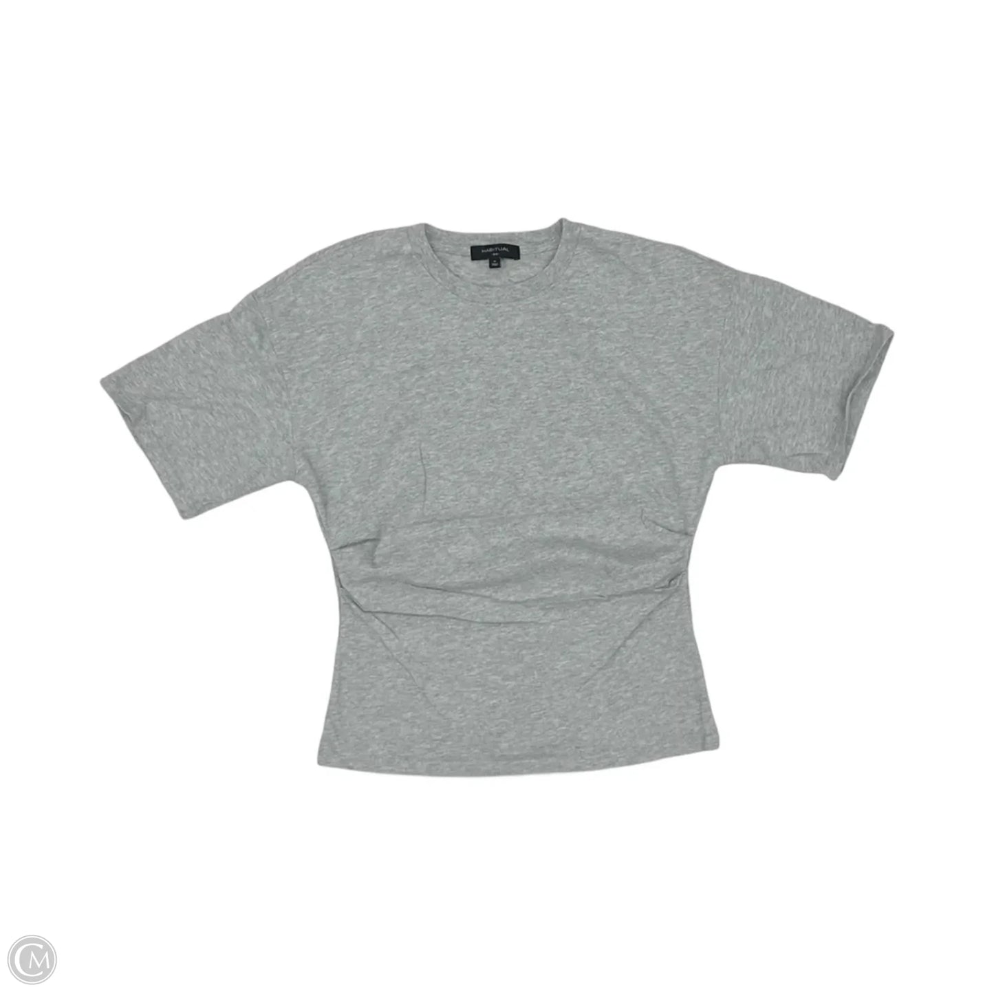 Top Short Sleeve By Habitual In Grey, Size: M