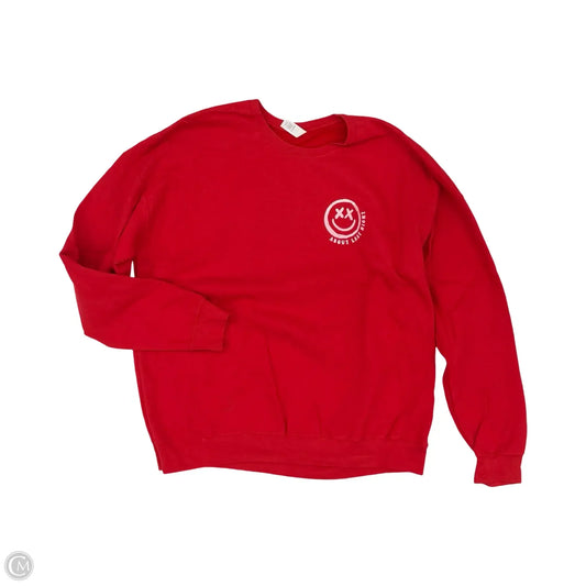 Sweatshirt Crewneck By Tultex In Red, Size: Xl