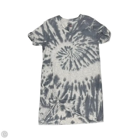Dress Casual Short By Te Verde In Grey & White, Size: L