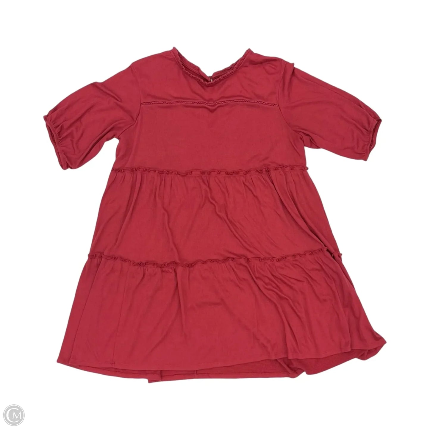 Dress Casual Short By Knox Rose In Red, Size: Xxl