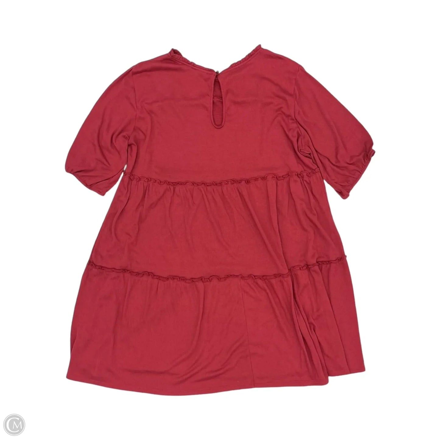 Dress Casual Short By Knox Rose In Red, Size: Xxl