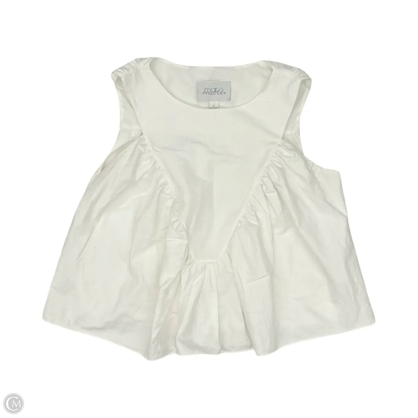 Blouse Sleeveless By Mare Mare In White, Size: M