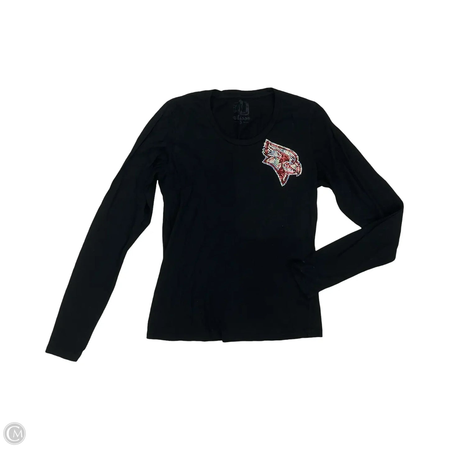 Athletic Top Long Sleeve Crewneck By Clothes Mentor In Black, Size: S