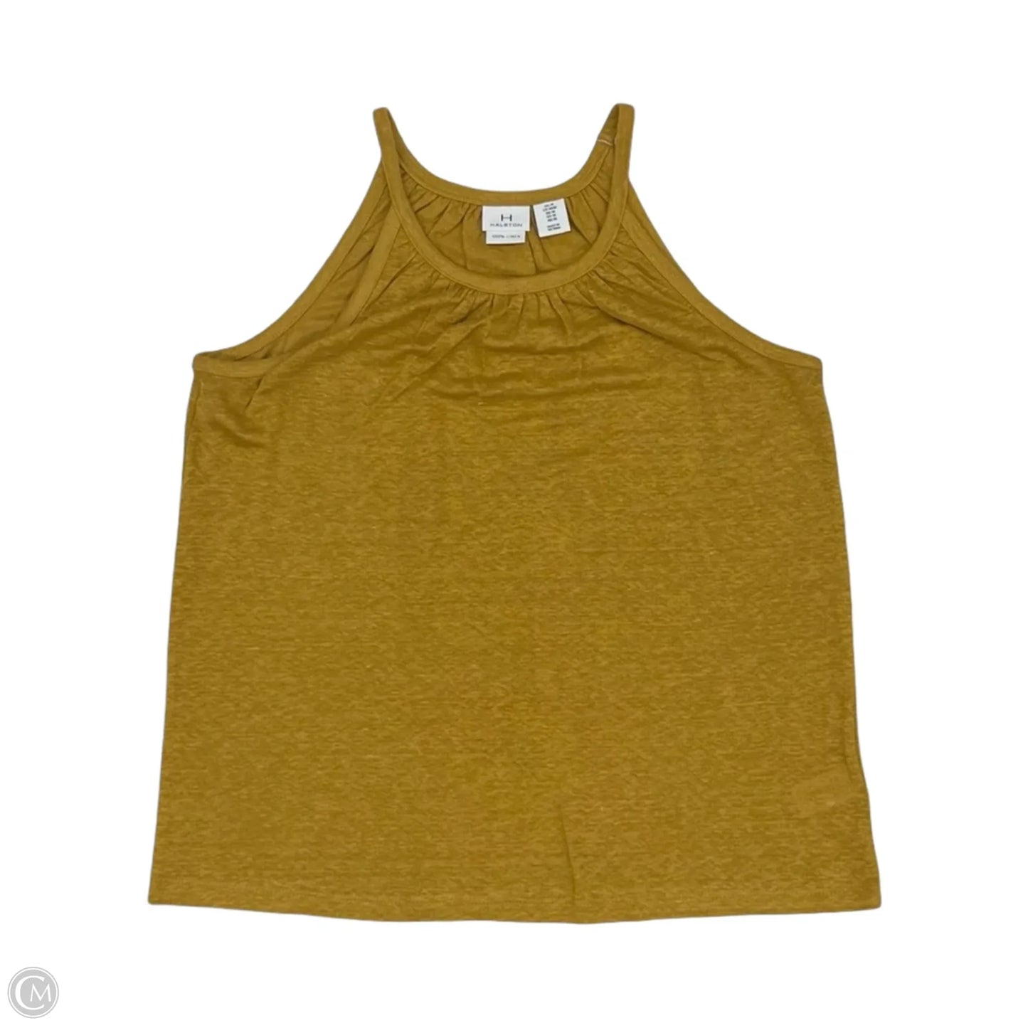 Tank Top Designer By Halston In Gold, Size: M