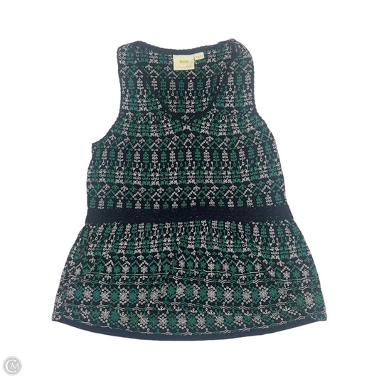 Blouse Sleeveless By Maeve In Blue & Green, Size: M