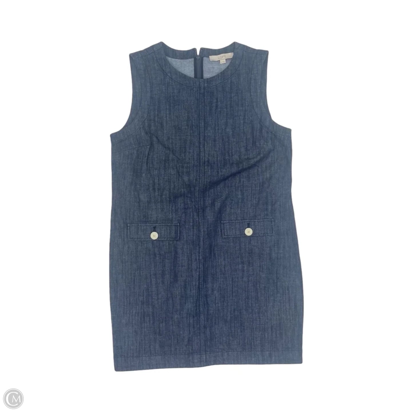 Dress Casual Short By Loft In Blue Denim, Size: 10