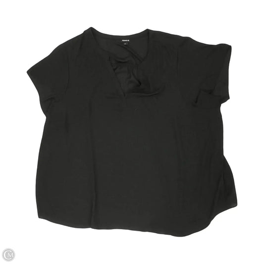 Blouse Short Sleeve By Torrid In Black, Size: 4x