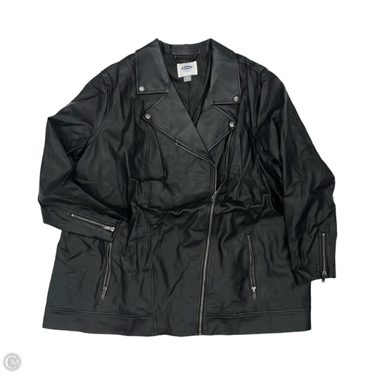 Jacket Moto By Old Navy In Black, Size: 4x