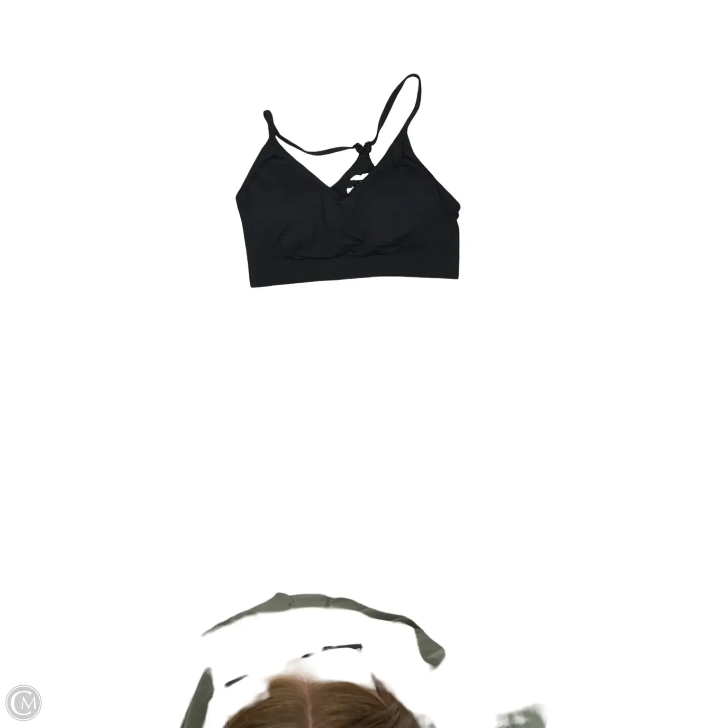 Athletic Bra By Avia In Black, Size: L