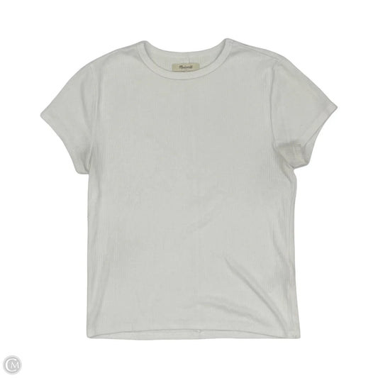 Top Short Sleeve Basic By Madewell In White, Size: S