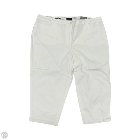 Pants Cropped By Talbots In White, Size: 20w