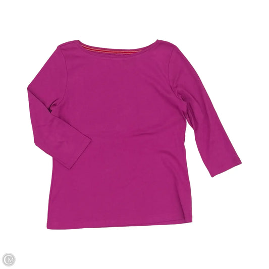 Top 3/4 Sleeve By Talbots In Purple, Size: M