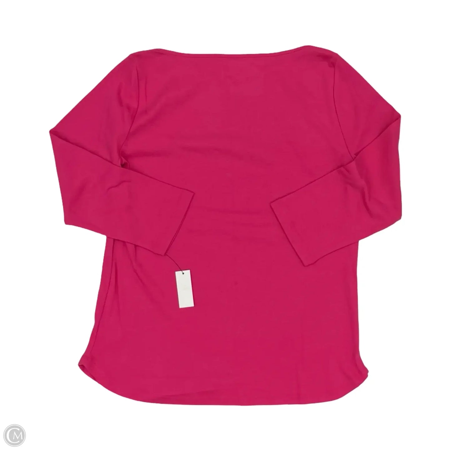 Top 3/4 Sleeve Basic By Talbots In Pink, Size: M
