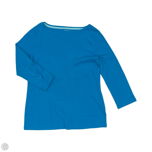 Top 3/4 Sleeve Basic By Talbots In Blue, Size: M