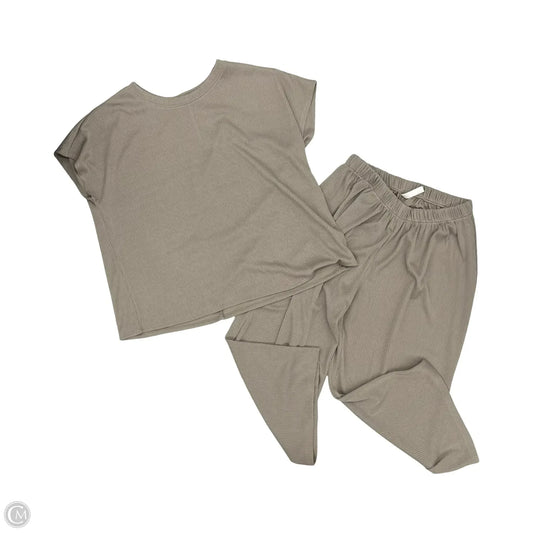 Lounge Set Pants By Dear Scarlett In Tan, Size: Xl