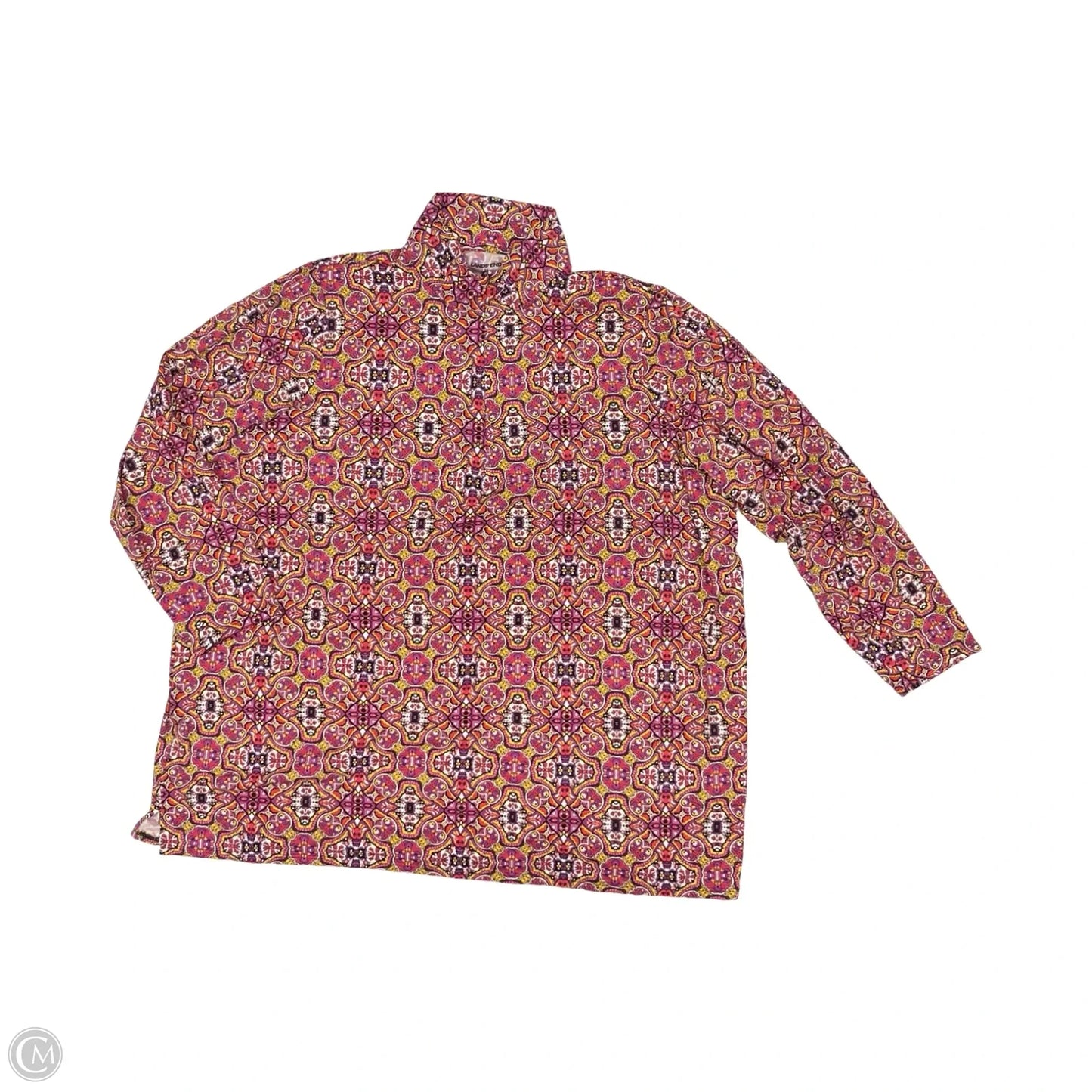 Swimwear Cover-up By Lands End In Purple & Yellow, Size: 3x