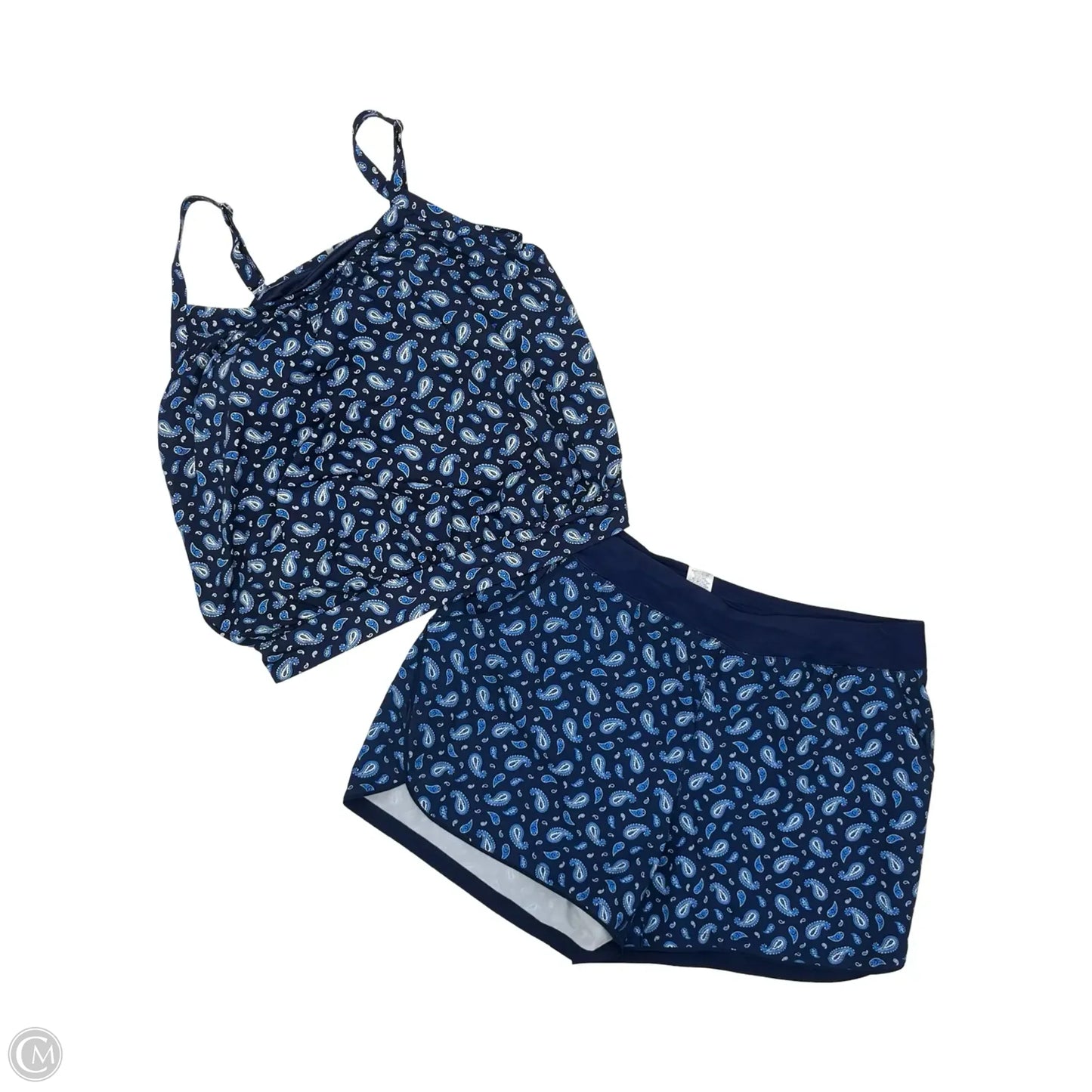 Swimsuit 2pc By Lands End In Blue, Size: 24