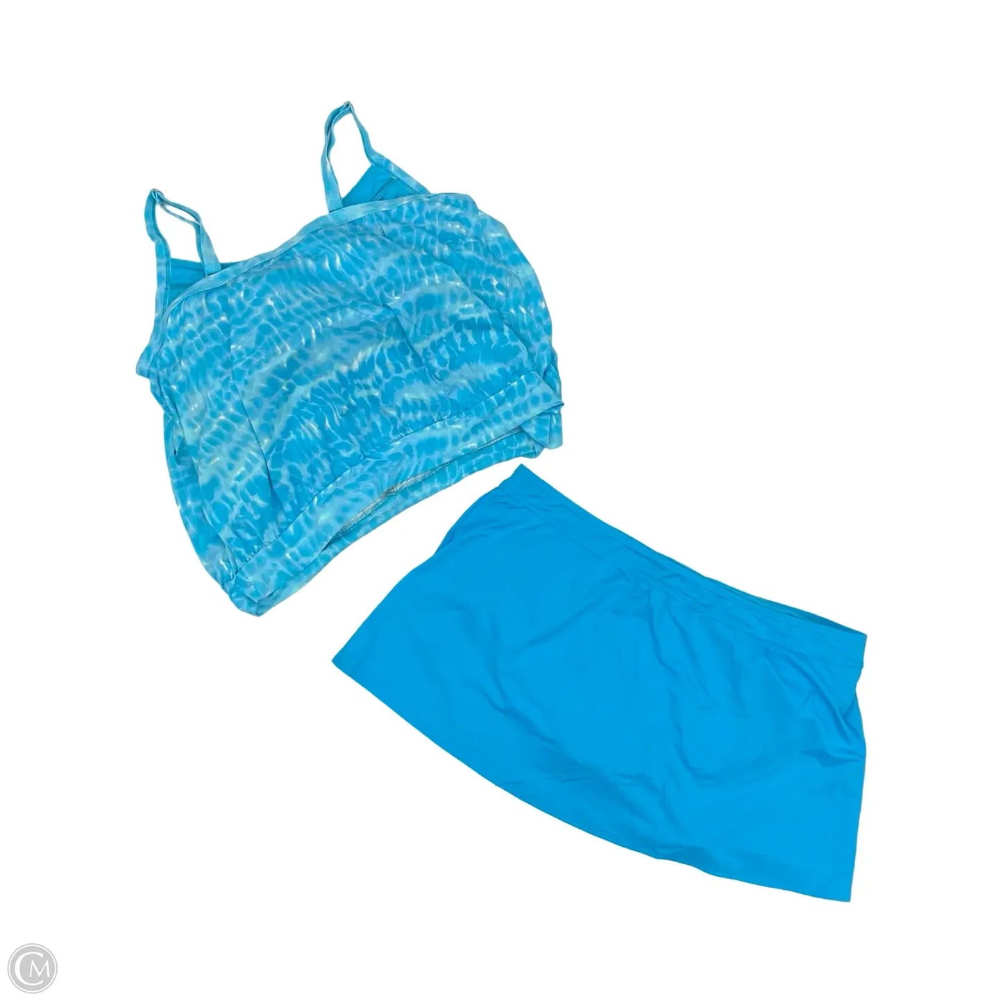 Swimsuit 2pc By Lands End In Blue, Size: 3x