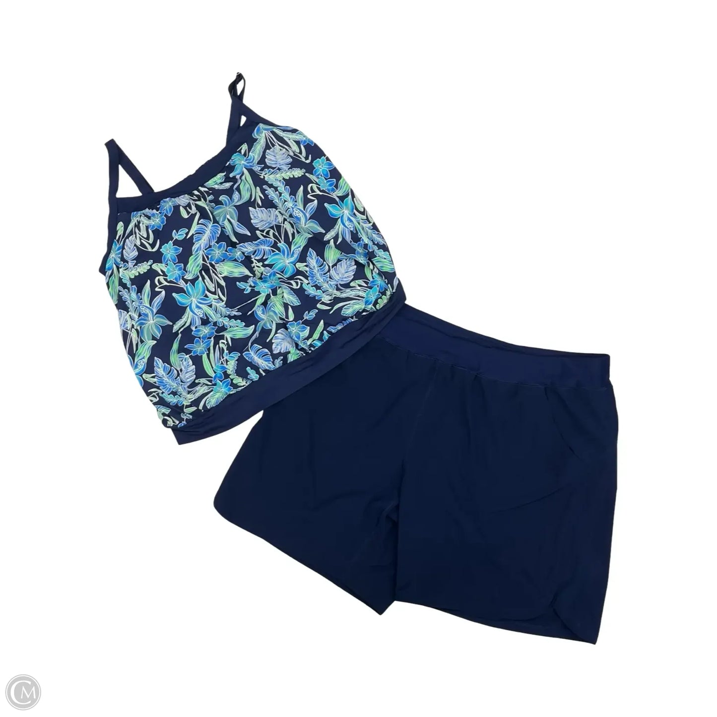 Swimsuit 2pc By Lands End In Blue, Size: 26