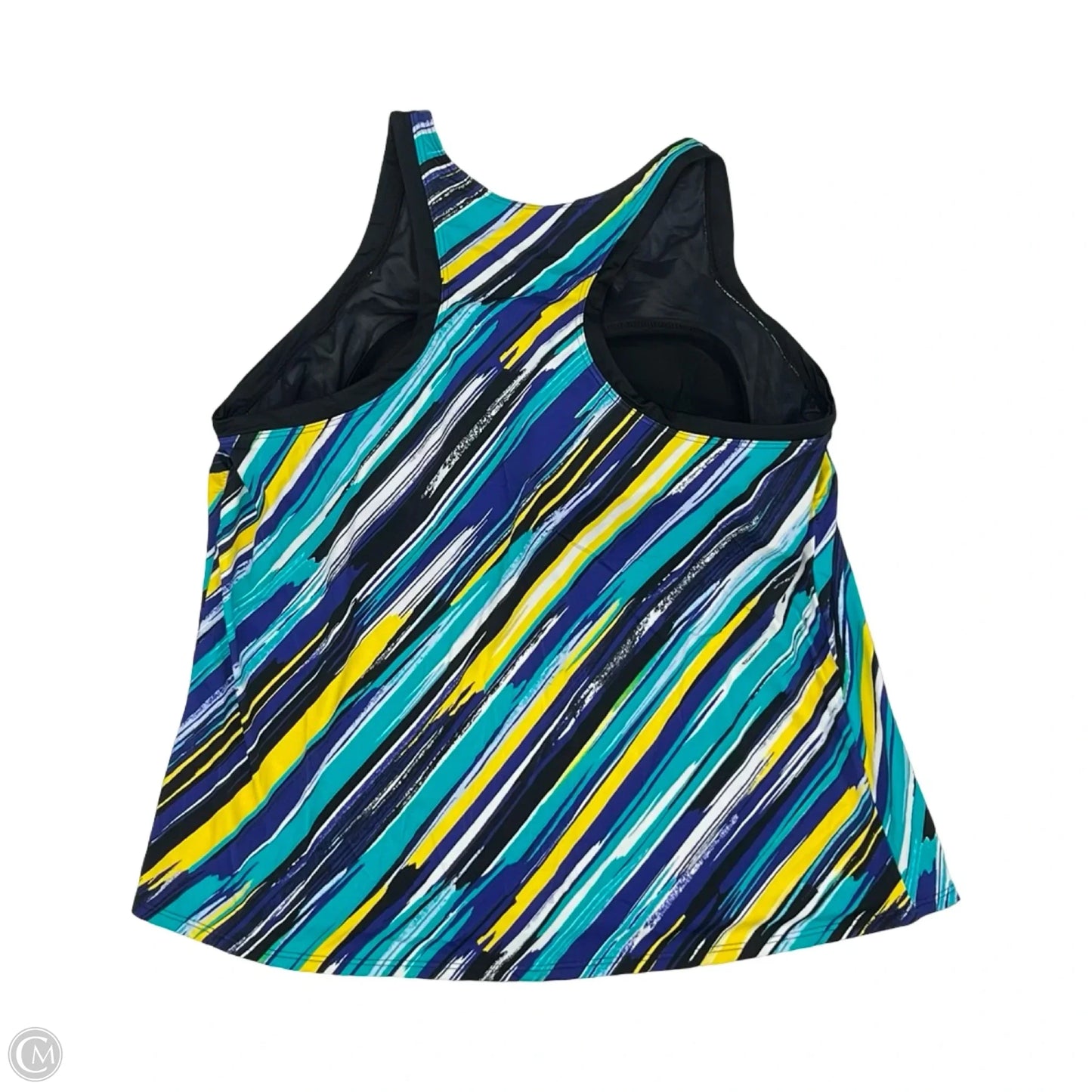 Swimsuit Top By Clothes Mentor In Striped Pattern, Size: 26