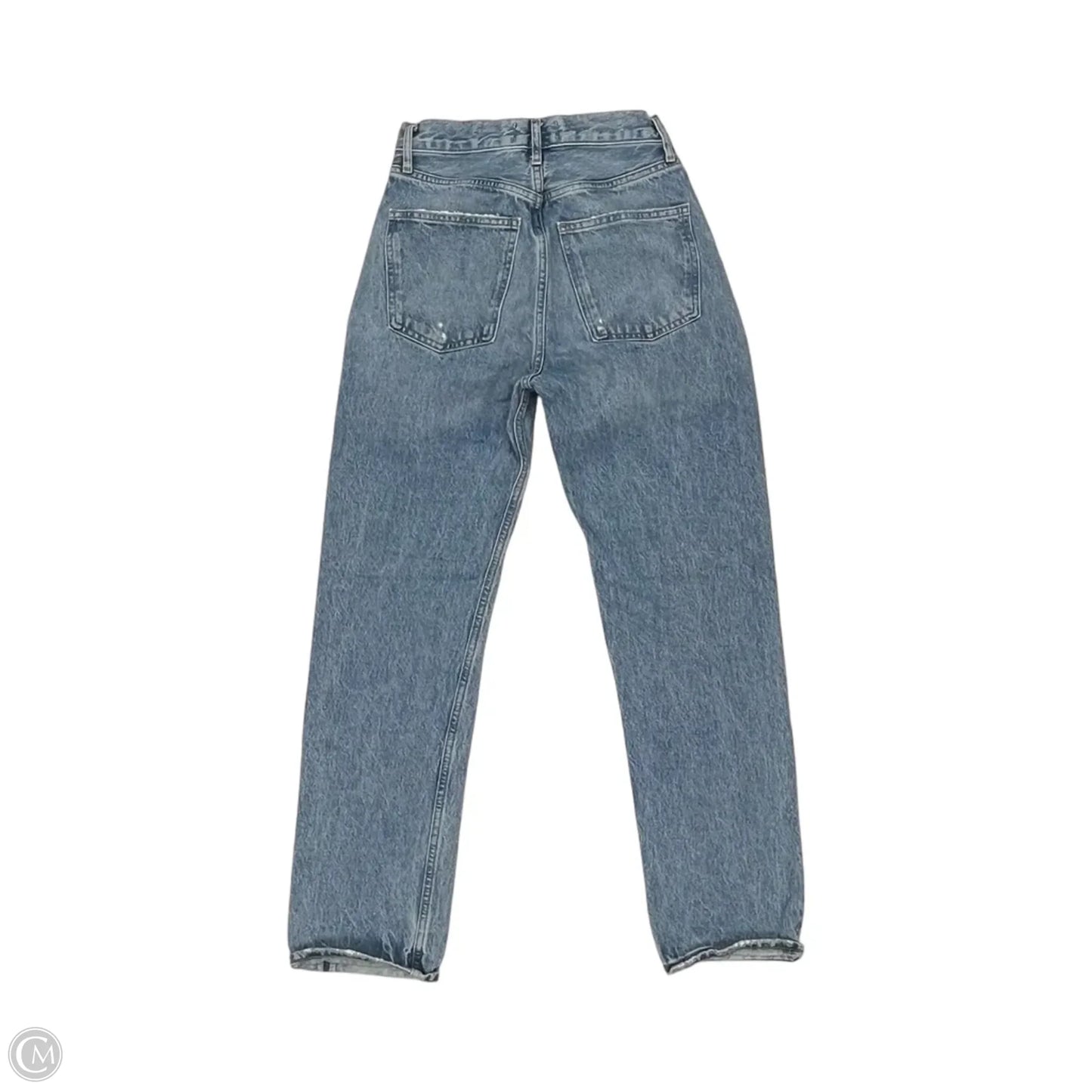 Jeans Straight By Agolde In Blue Denim, Size: 2