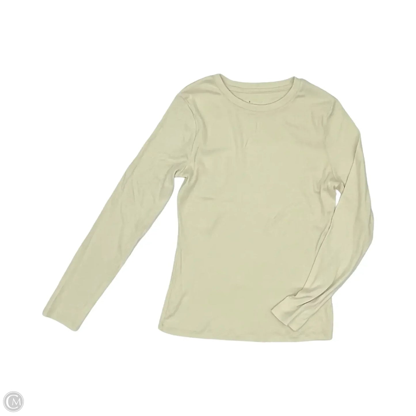 Top Long Sleeve Basic By A New Day In Cream, Size: S