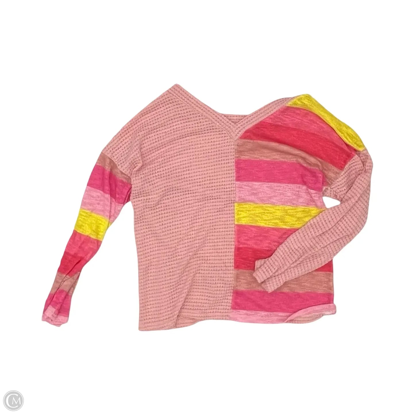 Top Long Sleeve By Bibi In Pink, Size: S