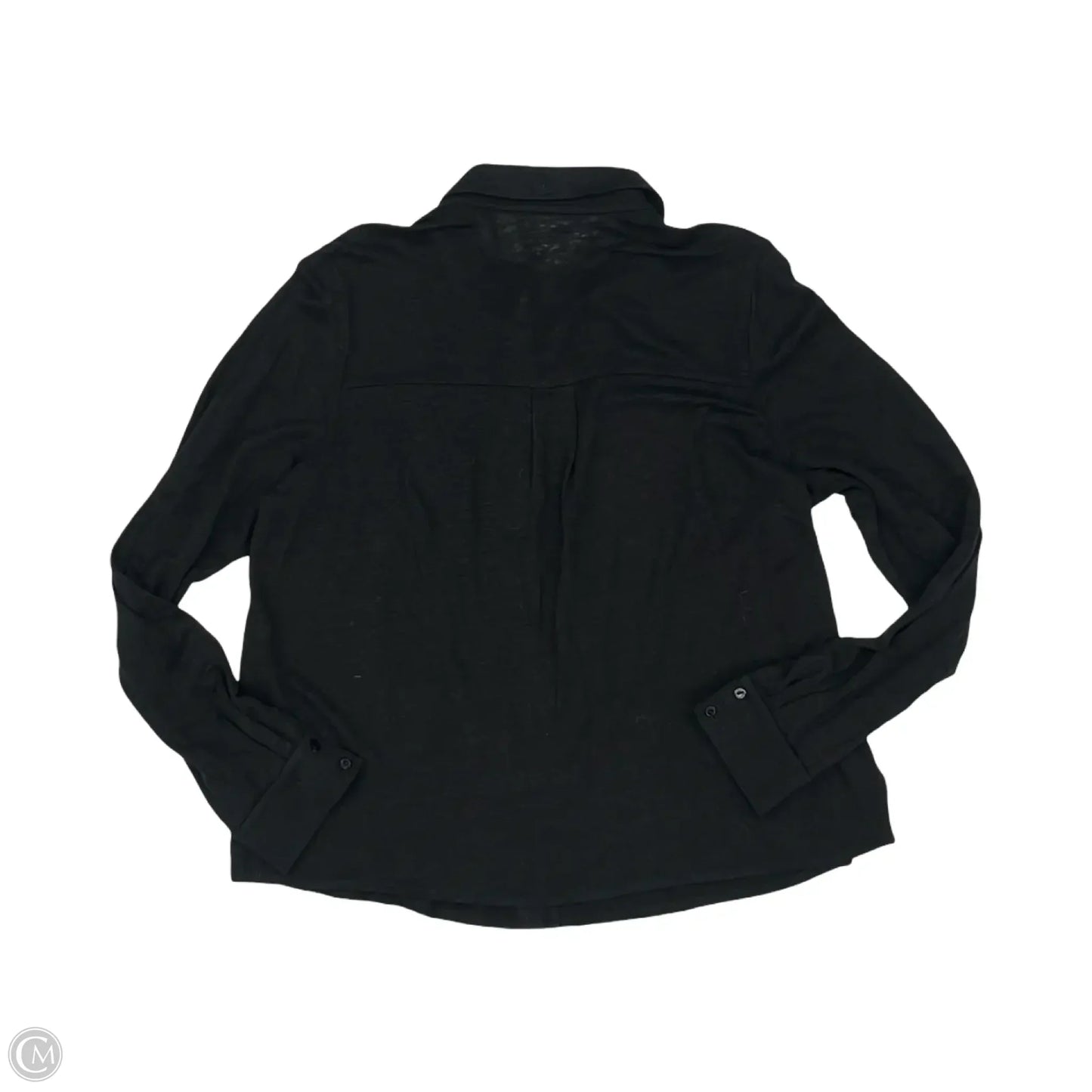Top Long Sleeve By Eileen Fisher In Black, Size: S