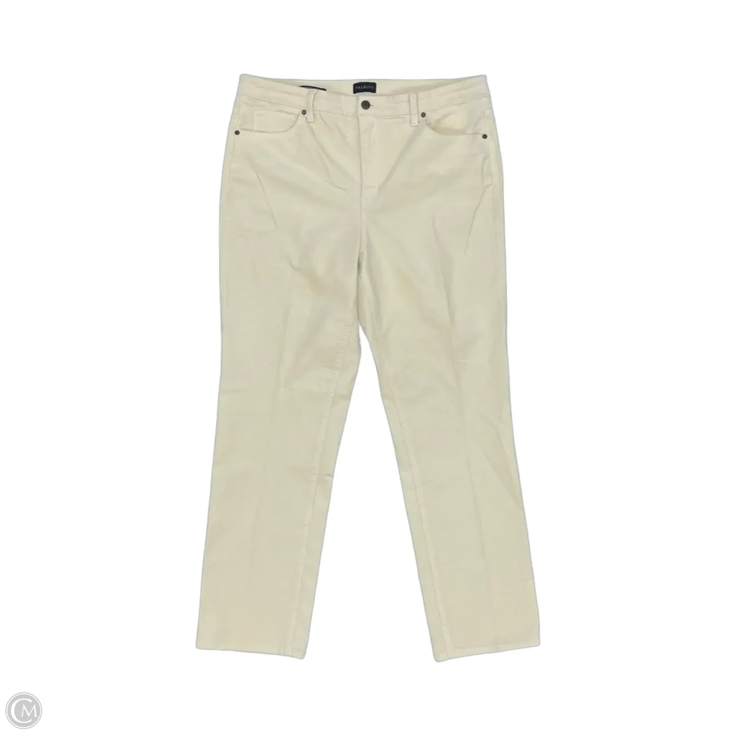 Pants Corduroy By Talbots In Cream, Size: 16