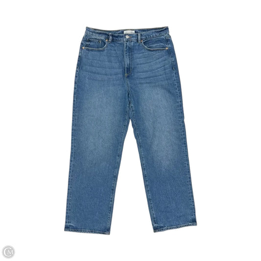 Jeans Straight By Loft In Blue Denim, Size: 12