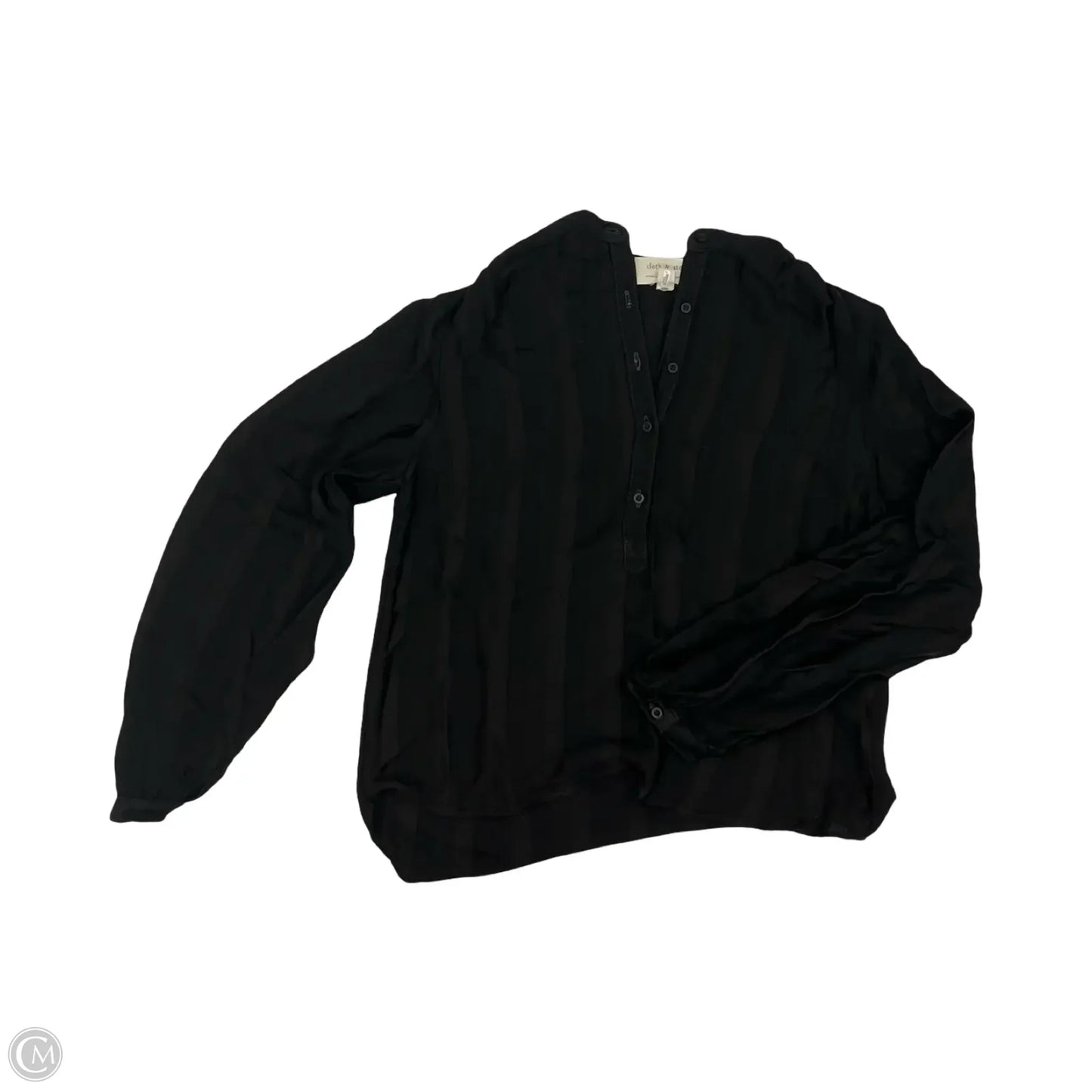 Blouse Long Sleeve By Cloth & Stone In Black, Size: S