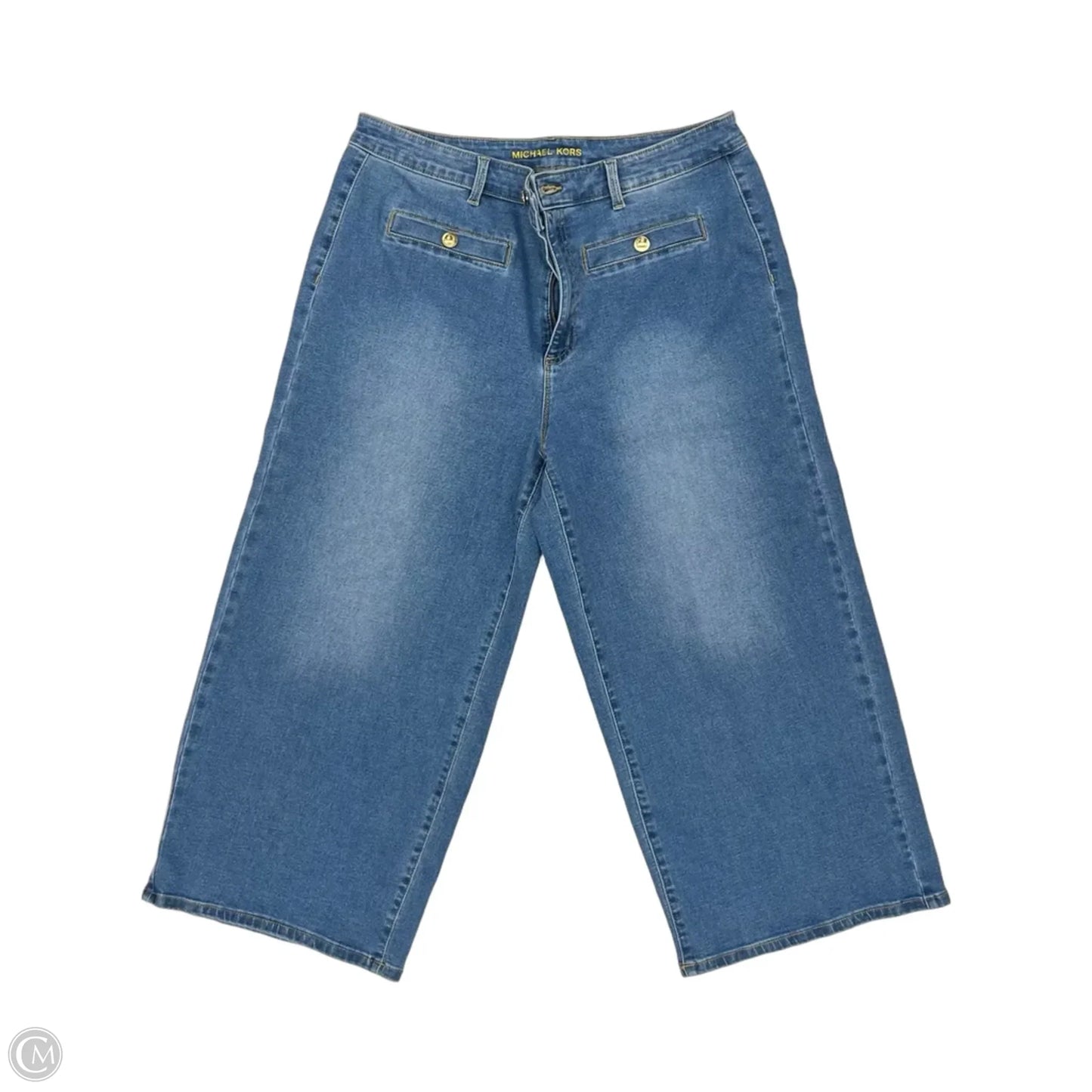Jeans Designer By Michael Kors In Blue Denim, Size: 16