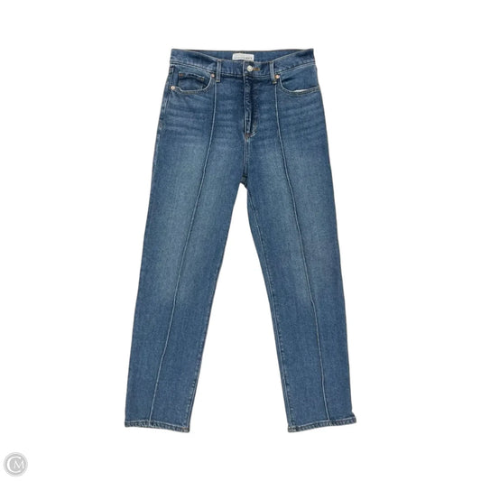 Jeans Straight By Loft In Blue Denim, Size: 6