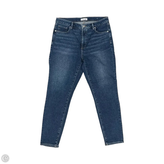 Jeans Skinny By Loft In Blue Denim, Size: 12