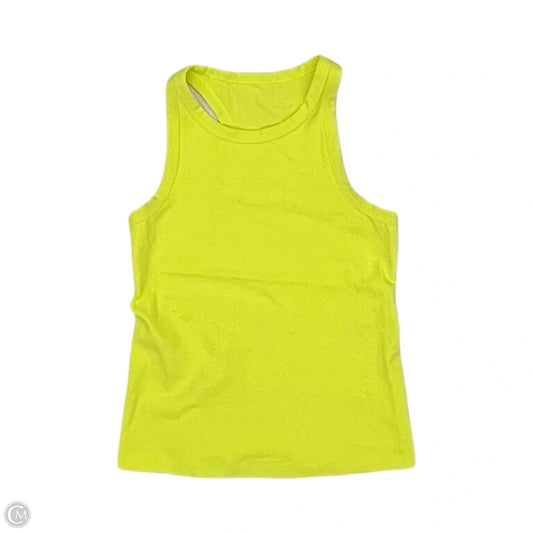 Athletic Tank Top By Lululemon In Yellow, Size: Xs
