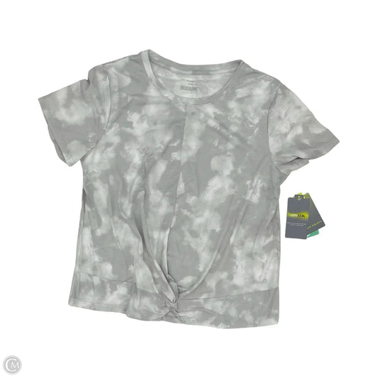 Athletic Top Short Sleeve By Tek Gear In Grey, Size: L