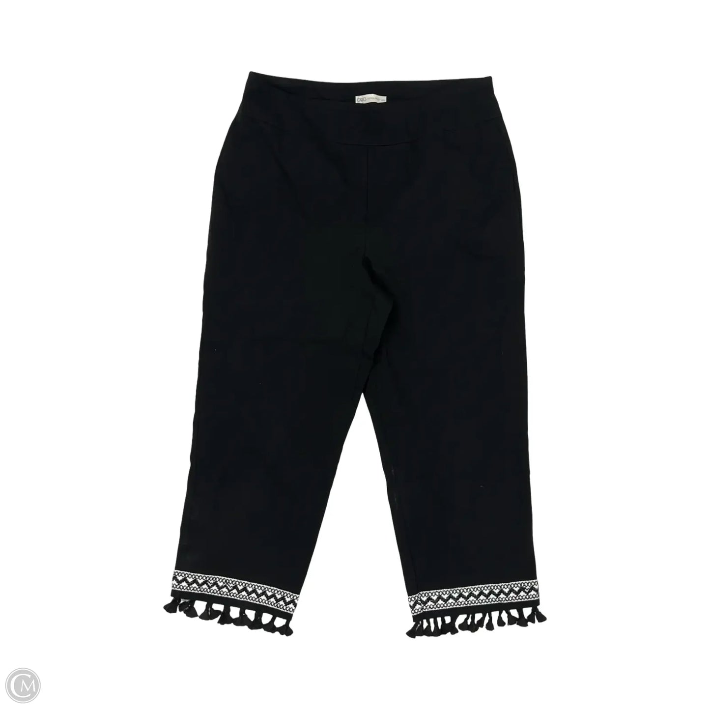 Pants Cropped By Cato In Black, Size: 14