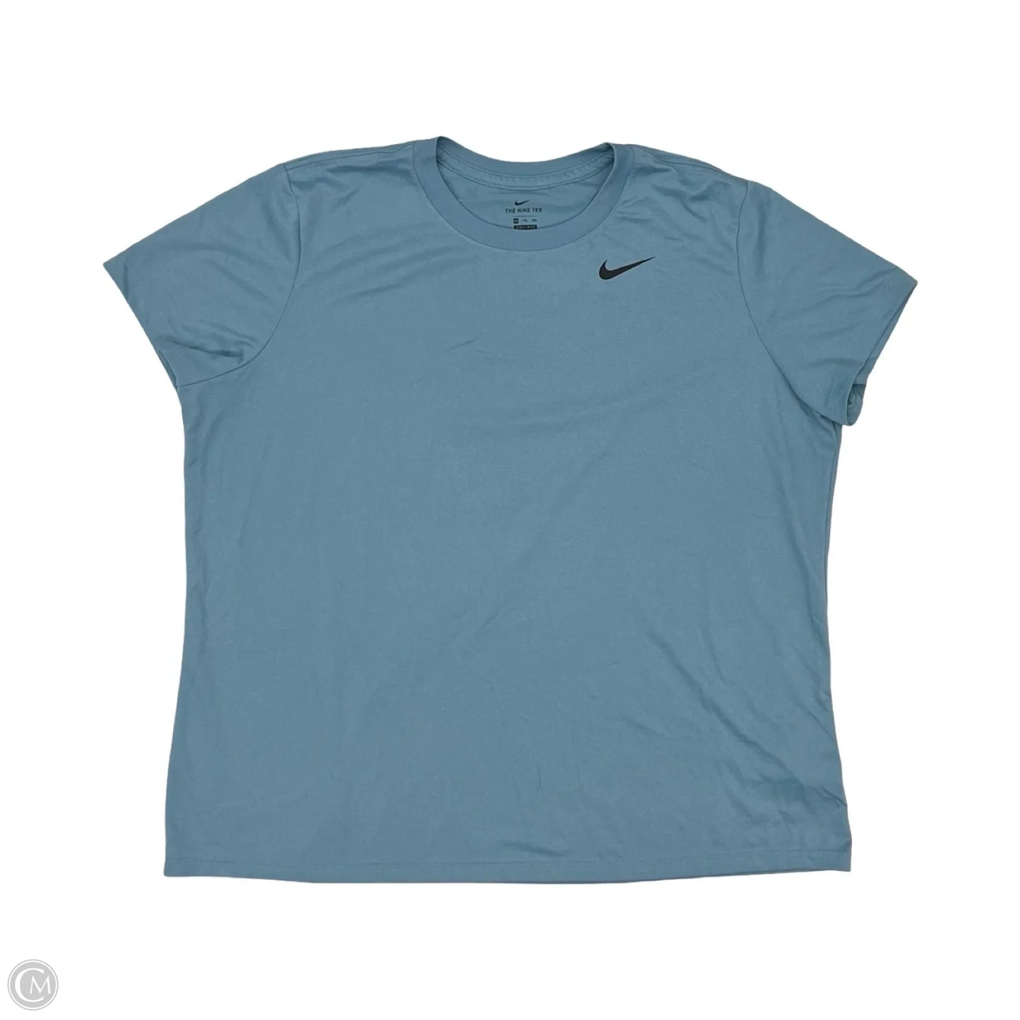 Athletic Top Short Sleeve By Nike Apparel In Blue, Size: Xxl