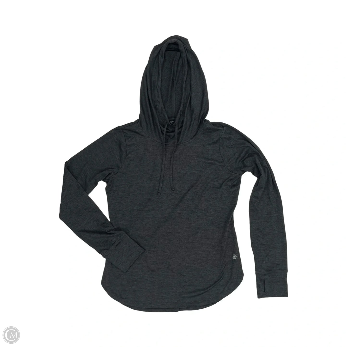 Athletic Top Long Sleeve Hoodie By Gaiam In Grey, Size: S