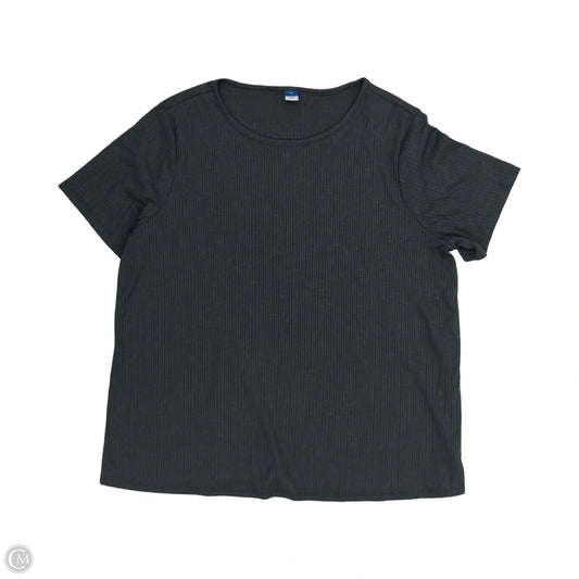 Top Short Sleeve By Old Navy In Grey, Size: L