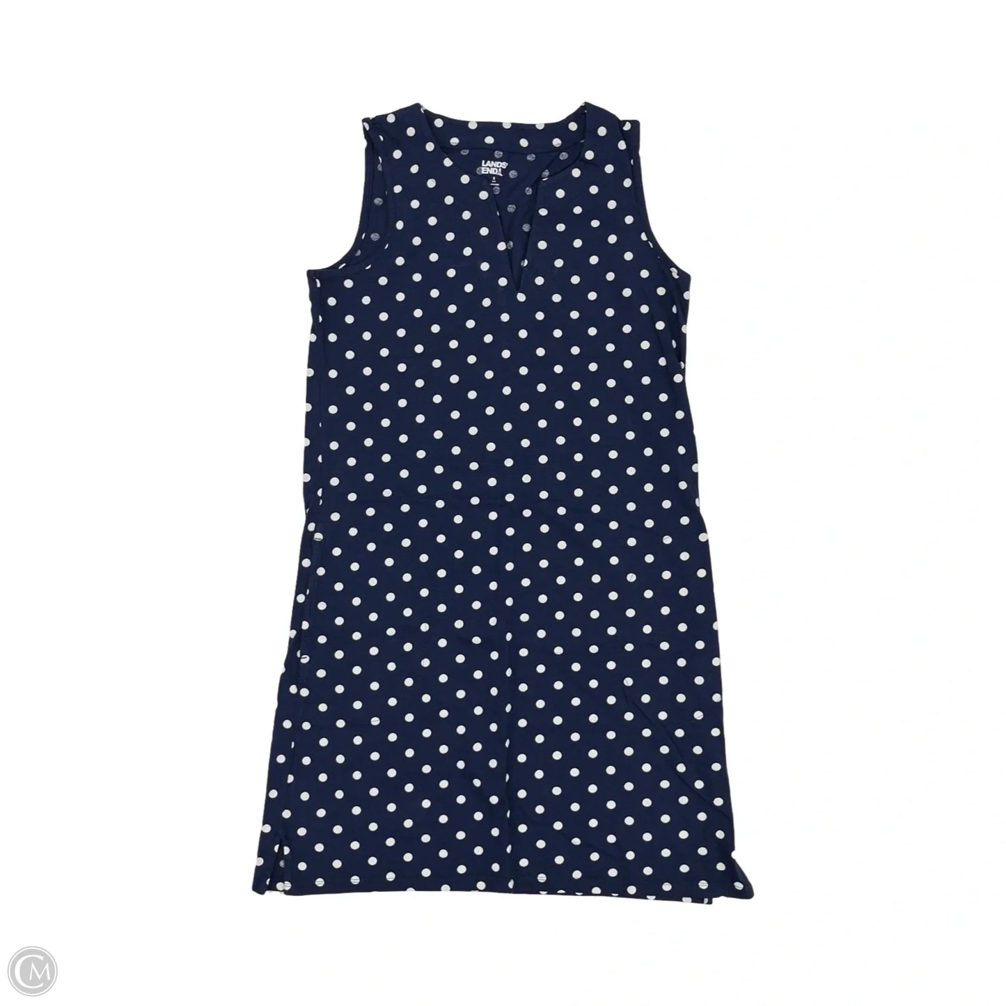 Dress Casual Short By Lands End In Blue & White, Size: S