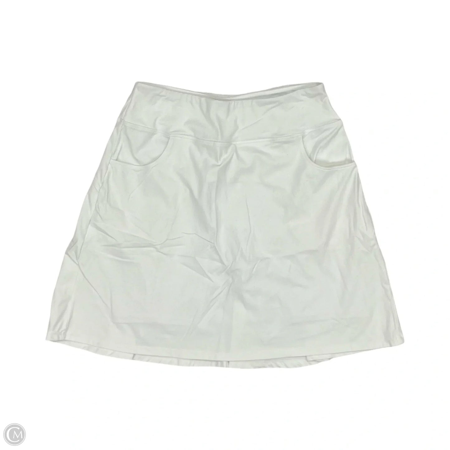 Athletic Skort By Clothes Mentor In White, Size: L