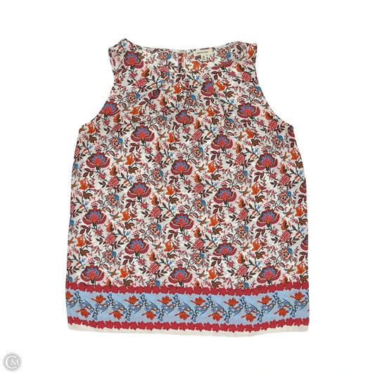 Blouse Sleeveless By Max Studio In Floral Print, Size: M