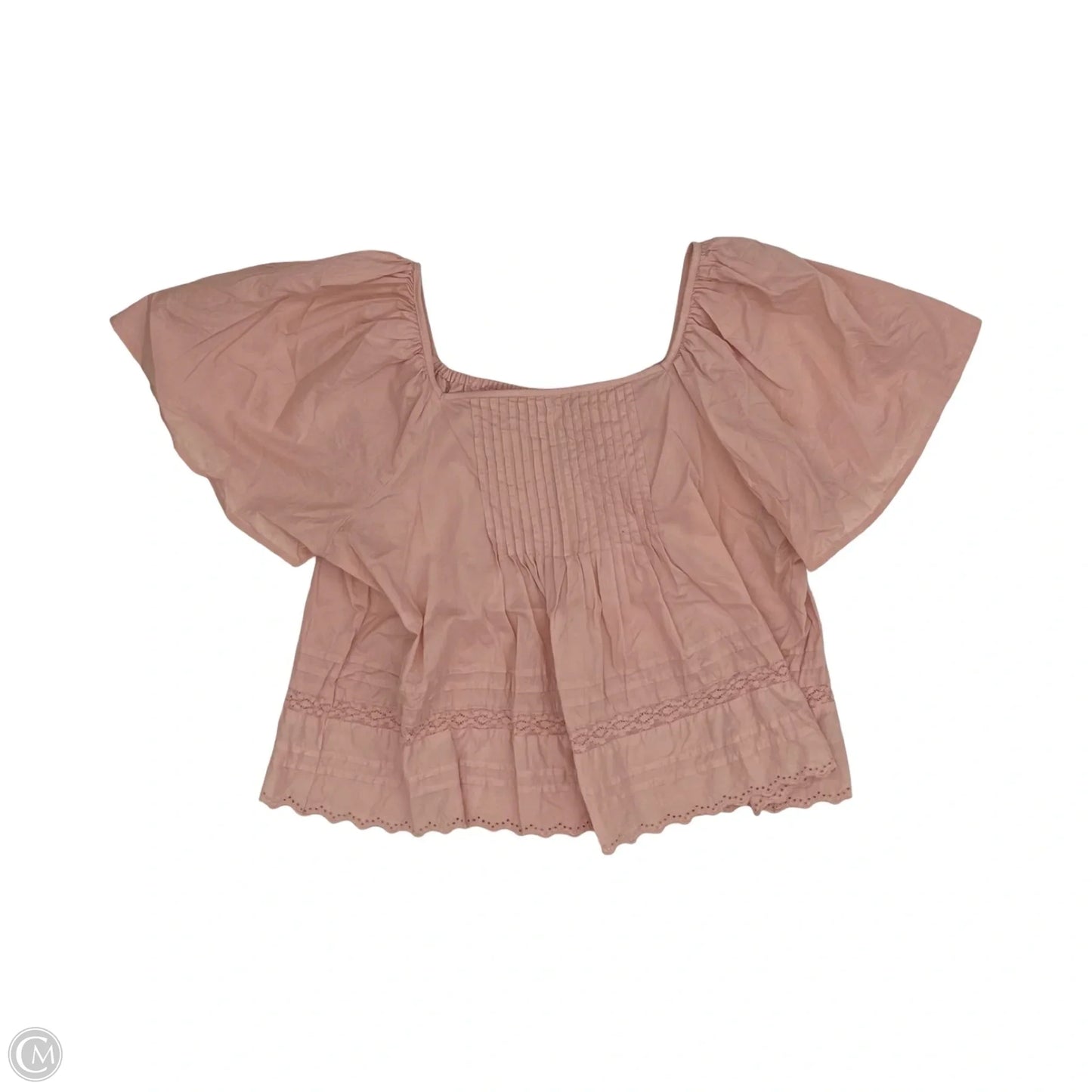 Blouse Short Sleeve By Universal Thread In Pink, Size: Xs