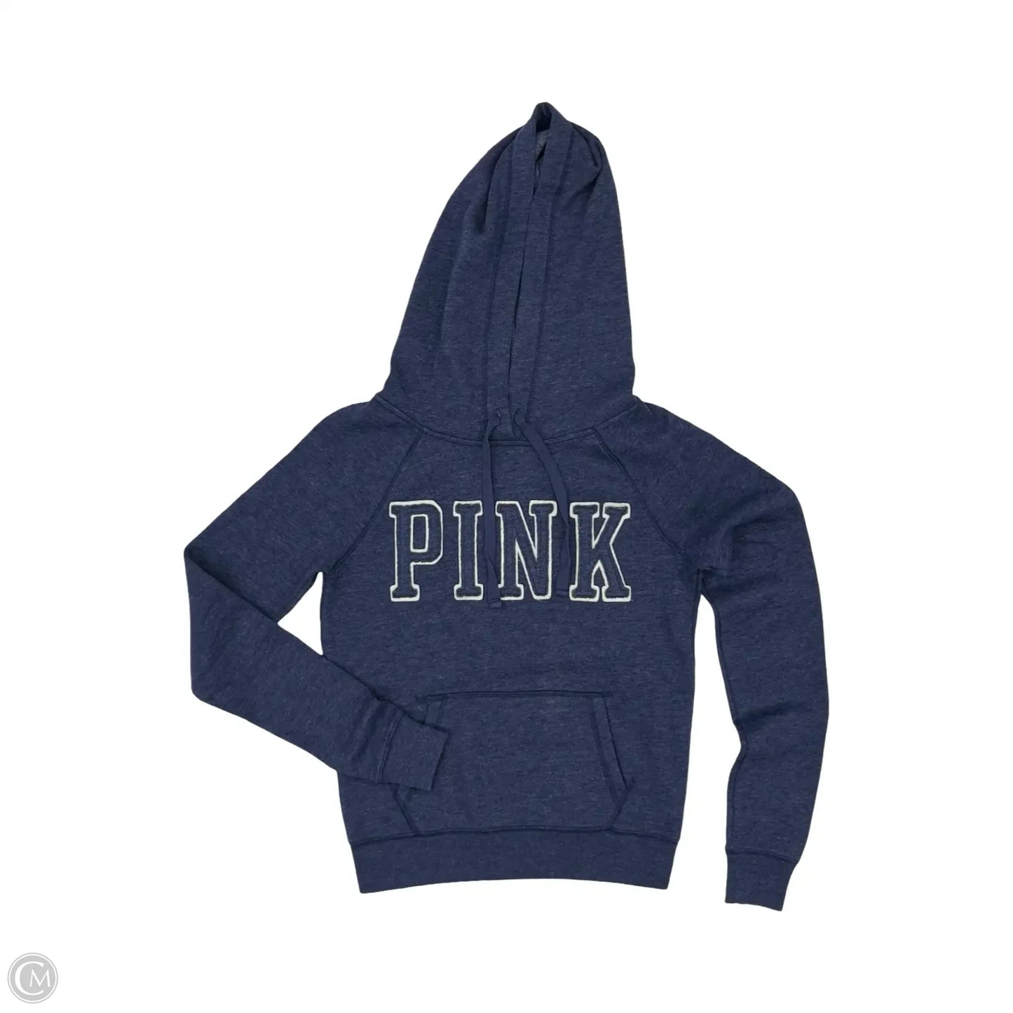 Sweatshirt Hoodie By Pink In Blue, Size: Xs