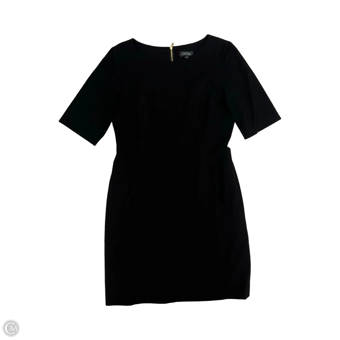 Dress Work By Tahari In Black, Size: 12