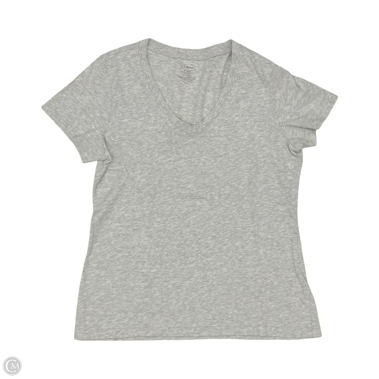 Top Short Sleeve Basic By L.l. Bean In Grey, Size: M