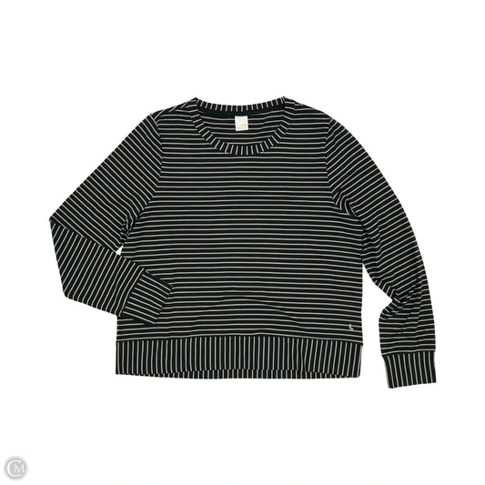 Athletic Top Long Sleeve Crewneck By Lole In Black & Grey, Size: Xl